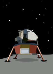 Apollo 11 Lunar Module Eagle. Free illustration for personal and commercial use.
