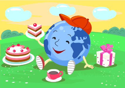 Earth Day. Free illustration for personal and commercial use.