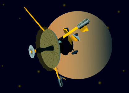 Galileo spacecraft. Free illustration for personal and commercial use.