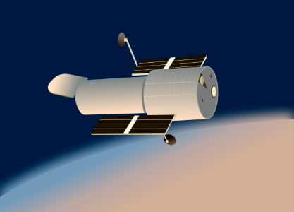 Hubble telescope. Free illustration for personal and commercial use.