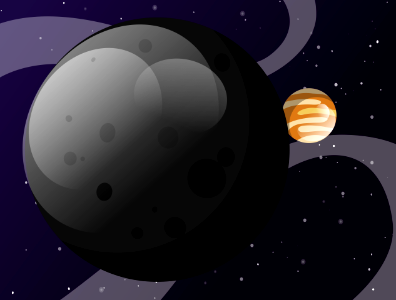Moon Planet Universe Jupiter. Free illustration for personal and commercial use.