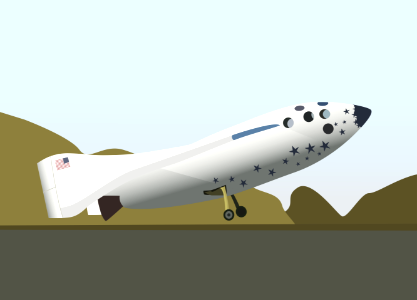 SpaceShipOne. Free illustration for personal and commercial use.