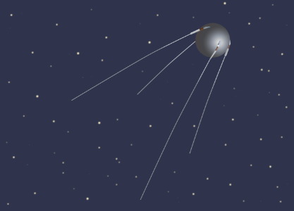 Sputnik. Free illustration for personal and commercial use.