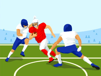 American football. Free illustration for personal and commercial use.