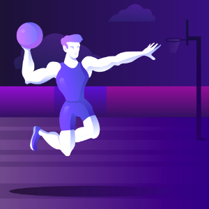 Basketball. Free illustration for personal and commercial use.