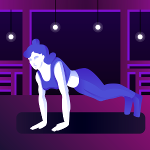 Fitness girl. Free illustration for personal and commercial use.