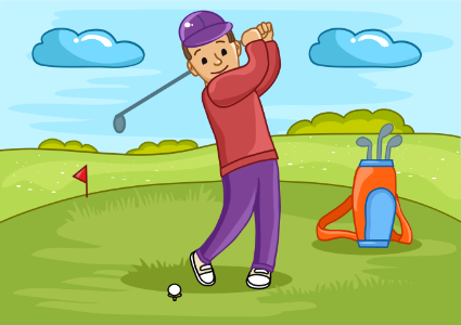 Golf. Free illustration for personal and commercial use.
