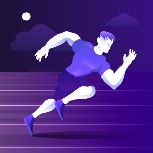 Runner. Free illustration for personal and commercial use.