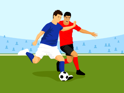 Soccer football. Free illustration for personal and commercial use.