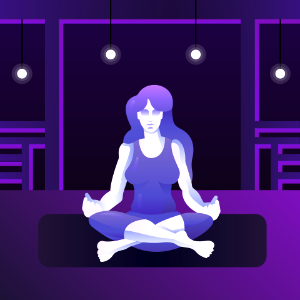 Yoga. Free illustration for personal and commercial use.