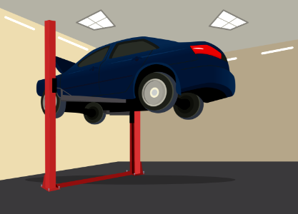 Auto repair. Free illustration for personal and commercial use.