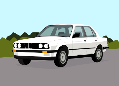 BMW e. Free illustration for personal and commercial use.