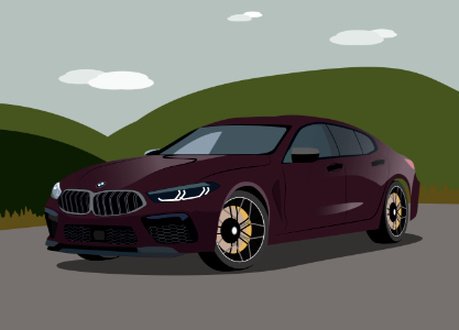 BMW M. Free illustration for personal and commercial use.