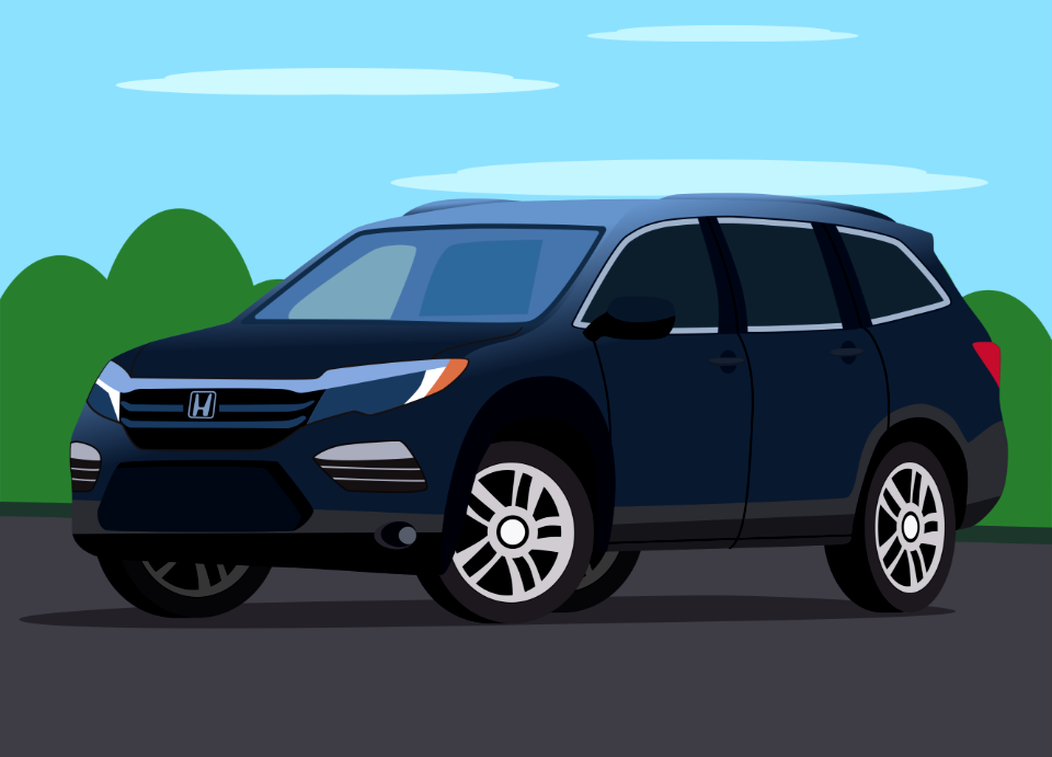 Honda Pilot - Free Stock Illustrations | Creazilla