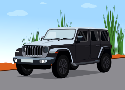 Jeep. Free illustration for personal and commercial use.