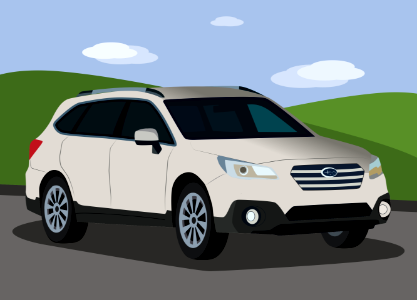 Subaru Outback. Free illustration for personal and commercial use.