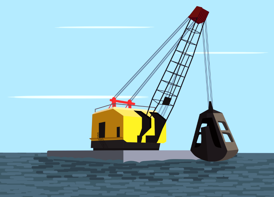 Grab dredge - Free Stock Illustrations | Creazilla