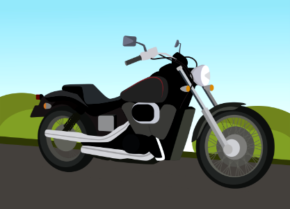 Honda Shadow. Free illustration for personal and commercial use.