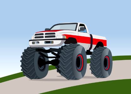 Monster truck. Free illustration for personal and commercial use.