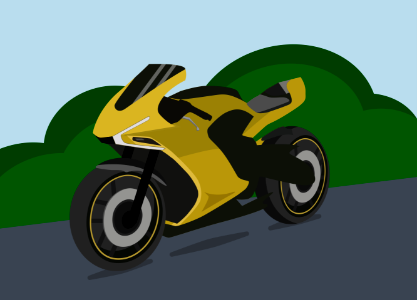 Motorcycle. Free illustration for personal and commercial use.
