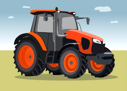 Tractor. Free illustration for personal and commercial use.