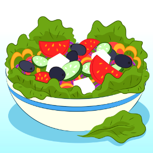 Salad. Free illustration for personal and commercial use.