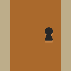 Brown keyhole background. Free illustration for personal and commercial use.