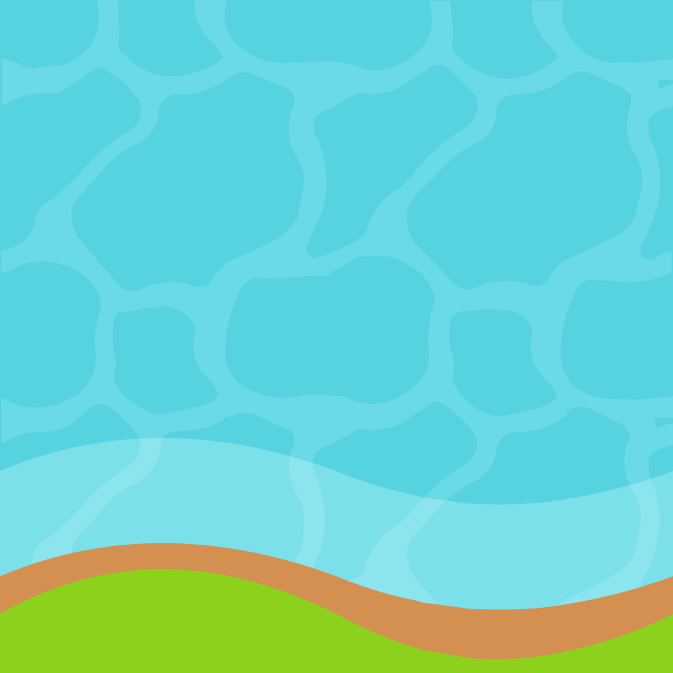 Green grass blue water 04 background. Free illustration for personal and commercial use.