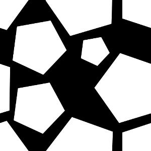 Black white big hexagons background. Free illustration for personal and commercial use.