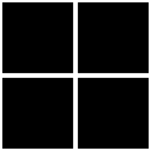Black white four squares background. Free illustration for personal and commercial use.