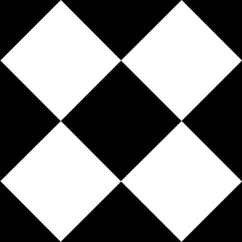 Black white huge diagonal squares background. Free illustration for personal and commercial use.