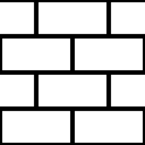 Black white medium brickwork background. Free illustration for personal and commercial use.