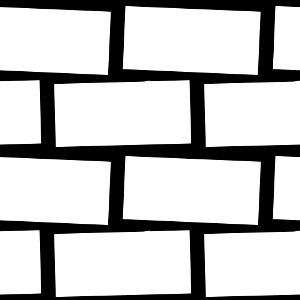 Black white medium rough brickwork background. Free illustration for personal and commercial use.