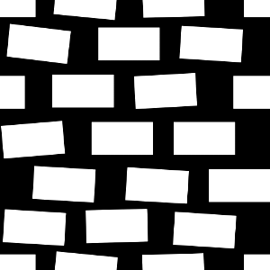 Black white rough brickwork background. Free illustration for personal and commercial use.