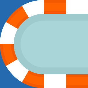 Orange sides blue race track 058 background. Free illustration for personal and commercial use.