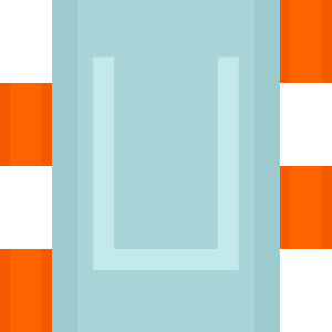 Orange sides blue race track 061 background. Free illustration for personal and commercial use.