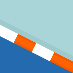 Orange sides blue race track 072 background. Free illustration for personal and commercial use.