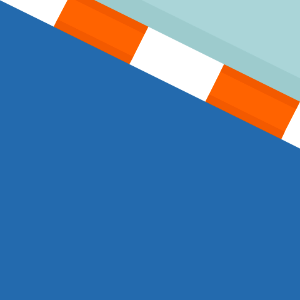 Orange sides blue race track 073 background. Free illustration for personal and commercial use.