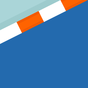 Orange sides blue race track 075 background. Free illustration for personal and commercial use.