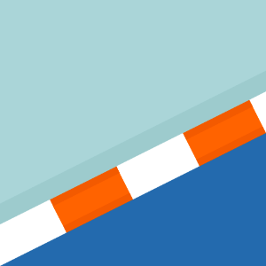 Orange sides blue race track 078 background. Free illustration for personal and commercial use.