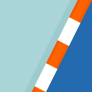 Orange sides blue race track 081 background. Free illustration for personal and commercial use.