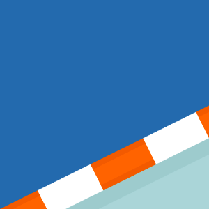 Orange sides blue race track 082 background. Free illustration for personal and commercial use.