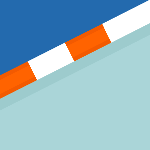 Orange sides blue race track 083 background. Free illustration for personal and commercial use.