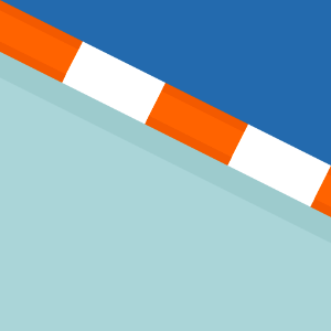 Orange sides blue race track 084 background. Free illustration for personal and commercial use.