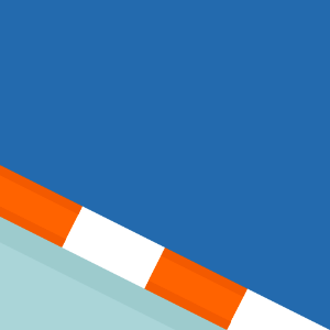 Orange sides blue race track 085 background. Free illustration for personal and commercial use.