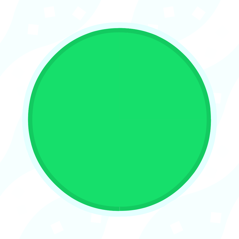Green circle on water background. Free illustration for personal and commercial use.
