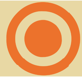 Orange target background. Free illustration for personal and commercial use.