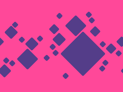 Purple squares pink background. Free illustration for personal and commercial use.