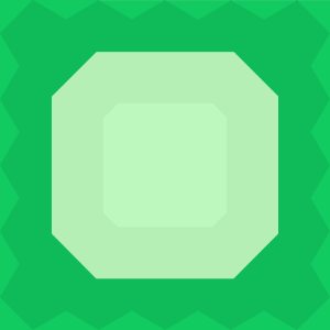 Green octagon background. Free illustration for personal and commercial use.