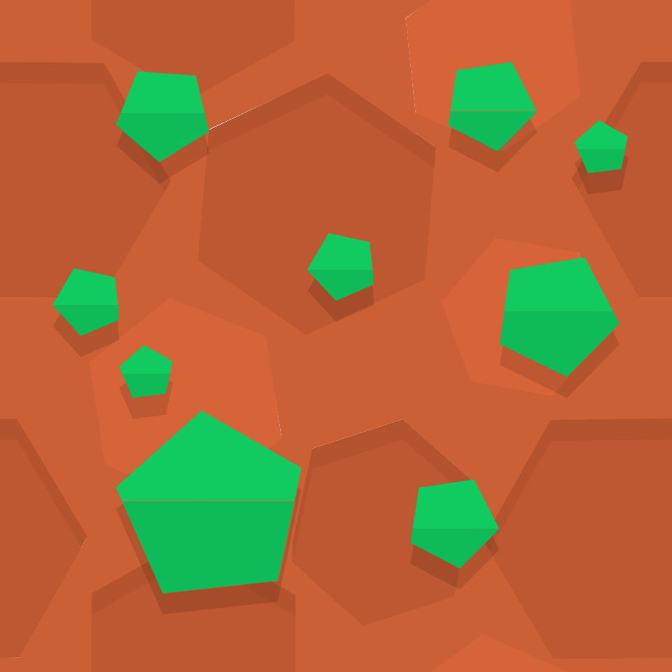 Red green pentagons 01 background. Free illustration for personal and commercial use.